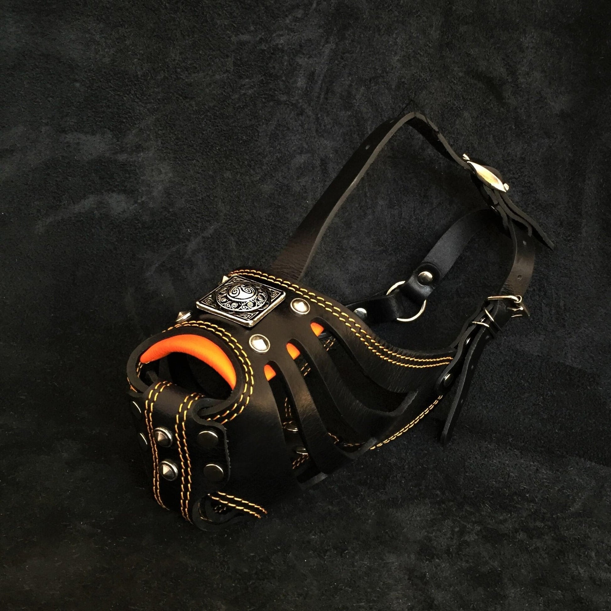 ''Eros'' Basket Muzzle black & orange-0