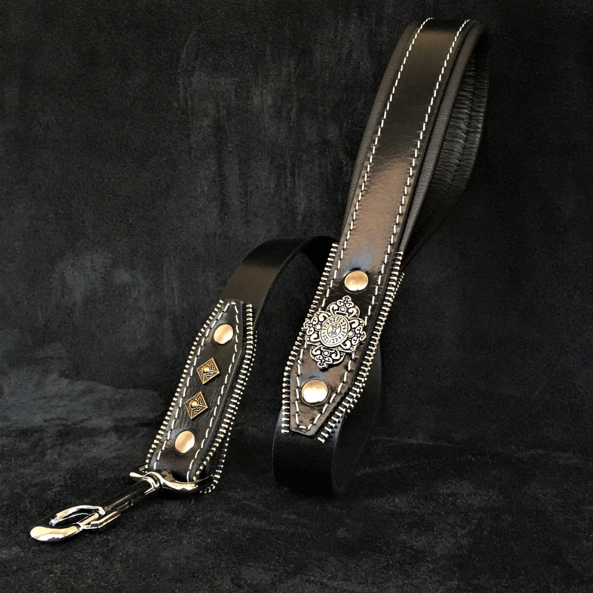 The ''Aztec'' Black leash-0